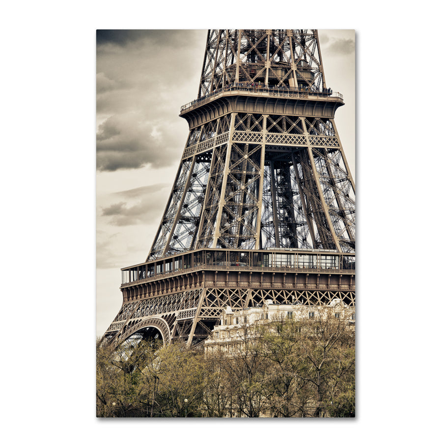 Philippe Hugonnard View of the Eiffel Tower Canvas Art 16 x 24 Image 1
