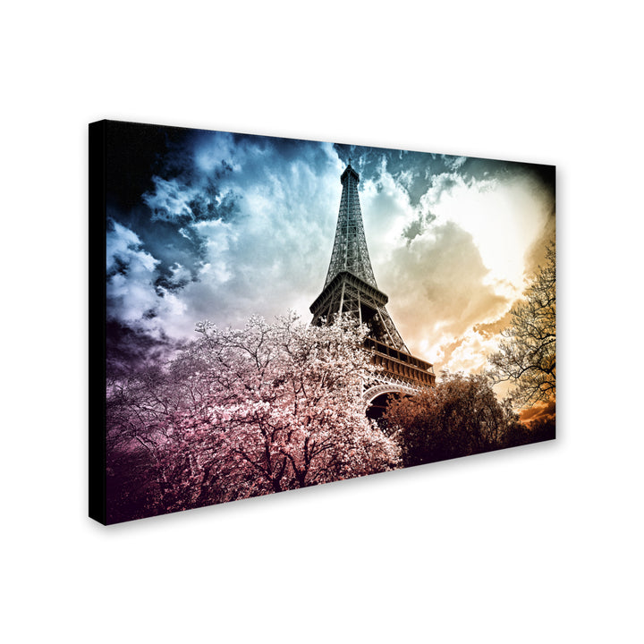 Philippe Hugonnard Eiffel Tower Color Canvas Art 16 x 24 Image 2