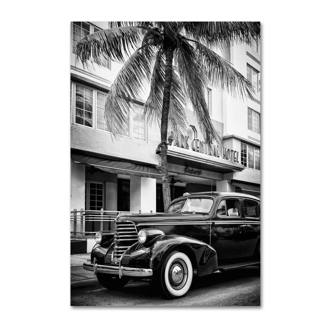 Philippe Hugonnard Classic Car Miami Beach Canvas Art 16 x 24 Image 1