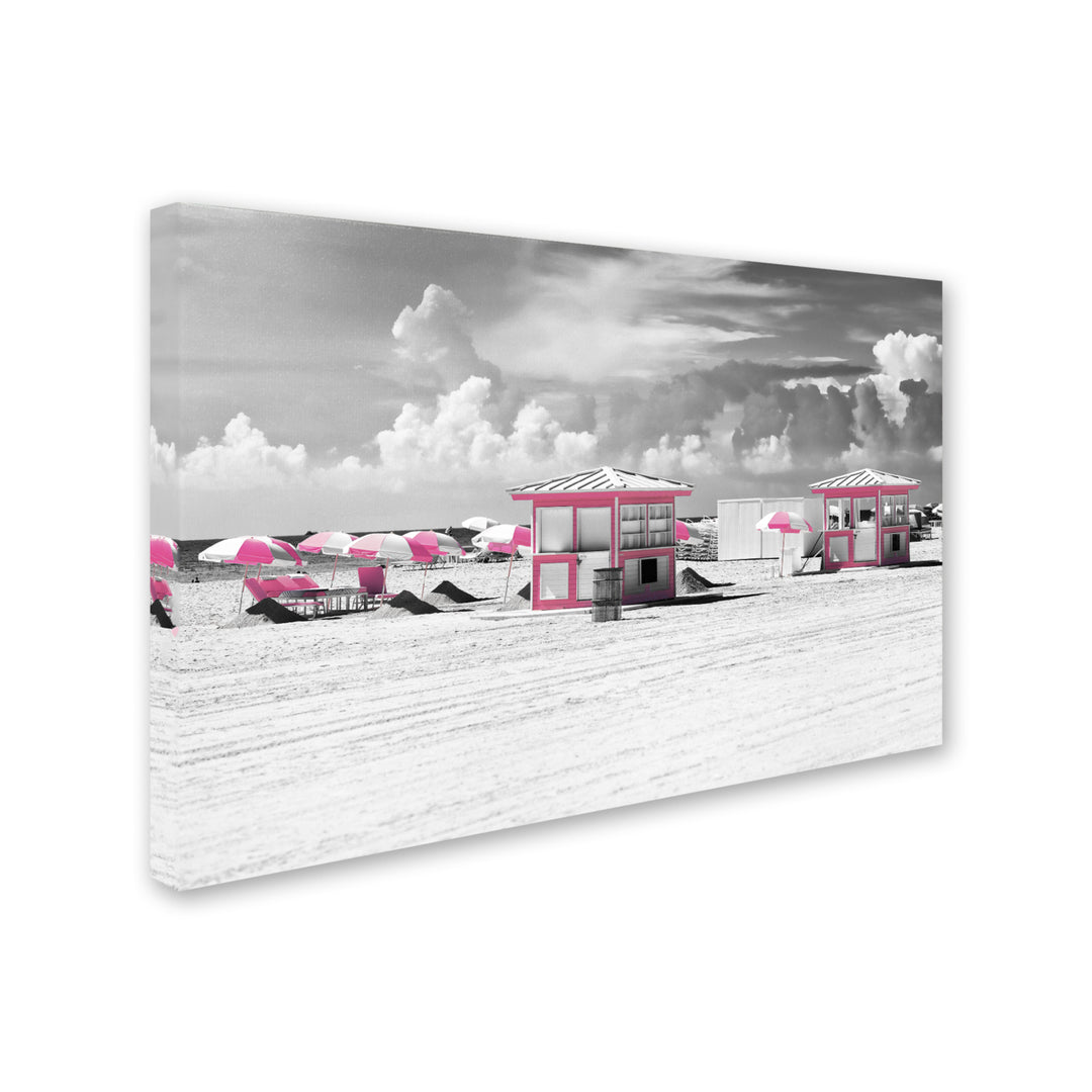 Philippe Hugonnard Pink Beach Houses Miami Canvas Art 16 x 24 Image 2