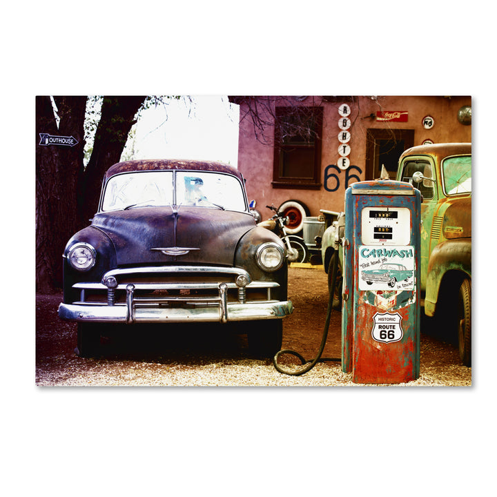 Philippe Hugonnard Gas Station Route 66 Canvas Art 16 x 24 Image 1