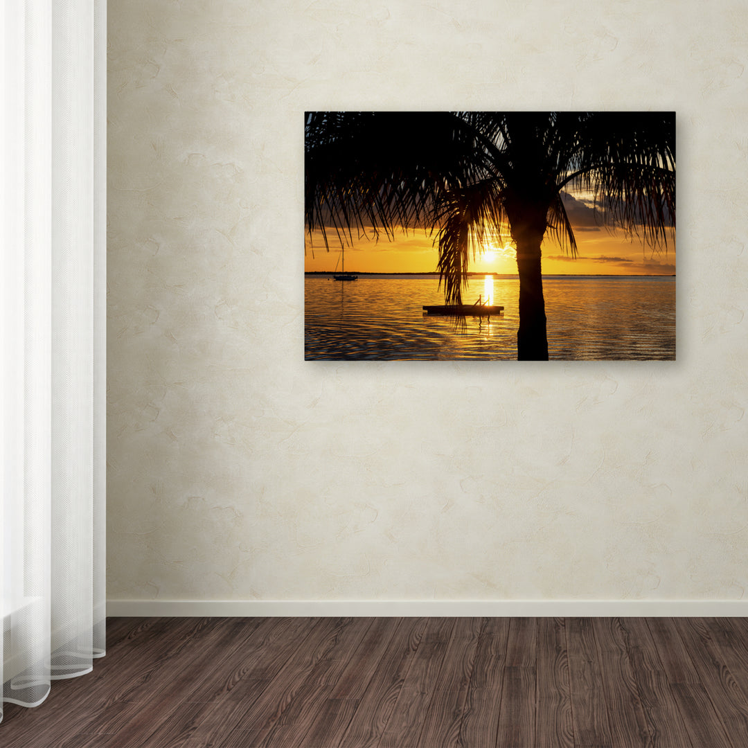 Philippe Hugonnard Peaceful Sunset Canvas Art 16 x 24 Image 3