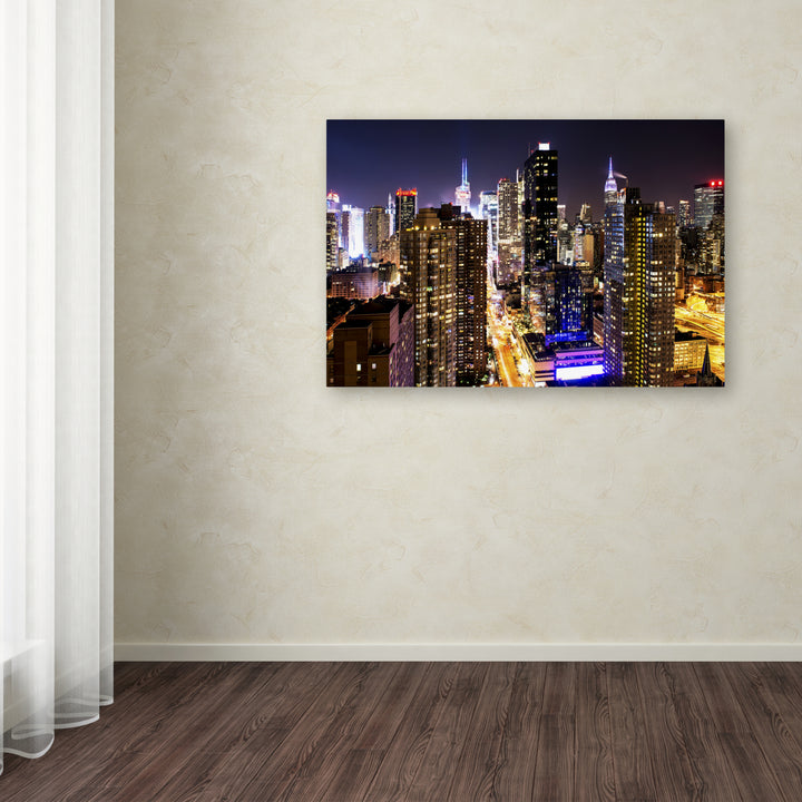 Philippe Hugonnard Lights Manhattan Canvas Art 16 x 24 Image 3