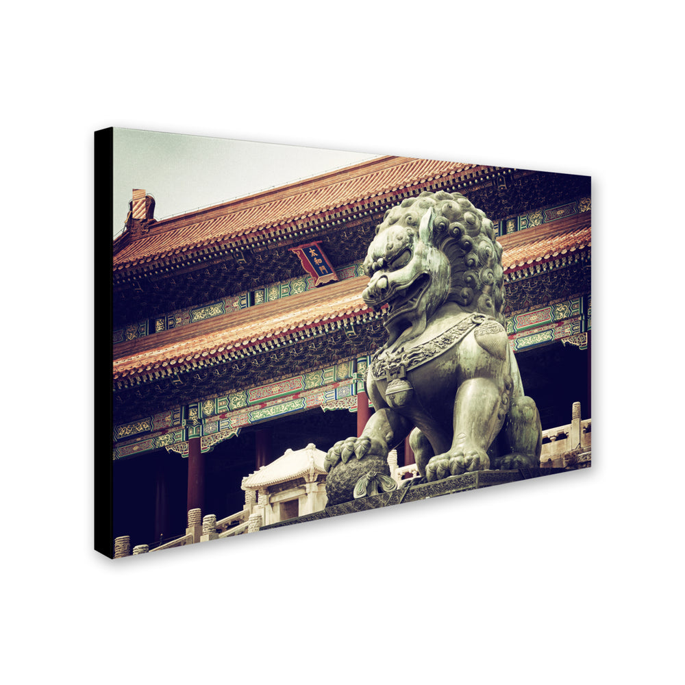 Philippe Hugonnard Bronze Lion Canvas Art 16 x 24 Image 2