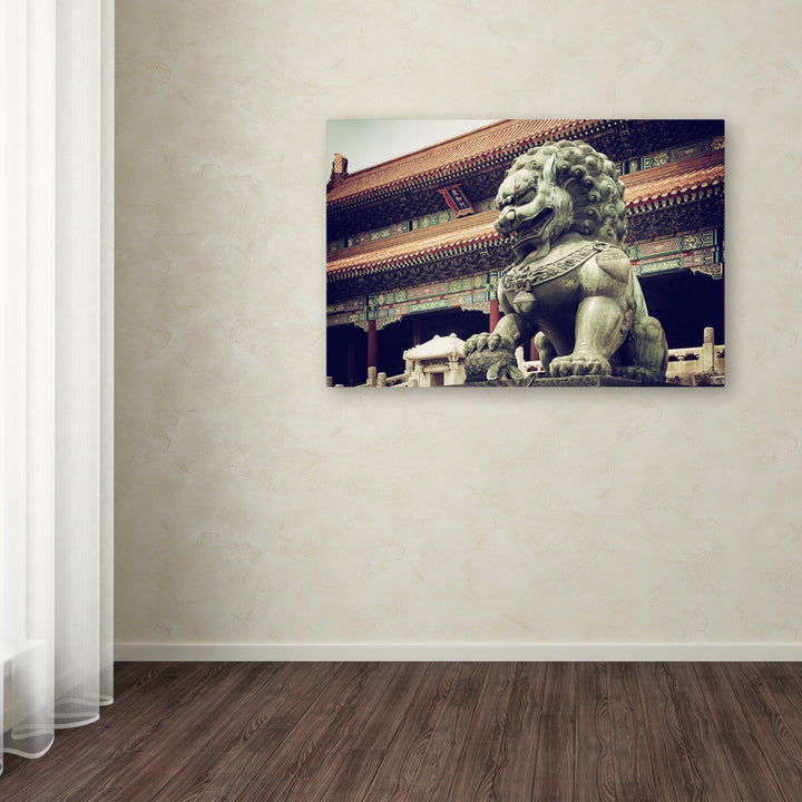 Philippe Hugonnard Bronze Lion Canvas Art 16 x 24 Image 3