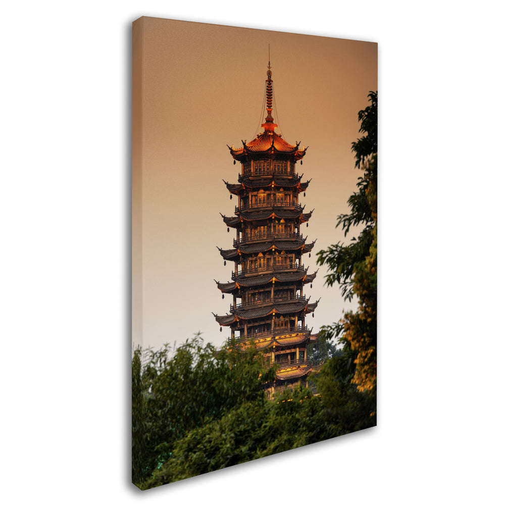 Philippe Hugonnard Light Pagoda Canvas Art 16 x 24 Image 2