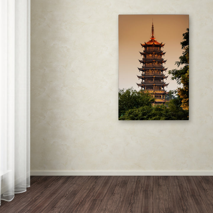 Philippe Hugonnard Light Pagoda Canvas Art 16 x 24 Image 3