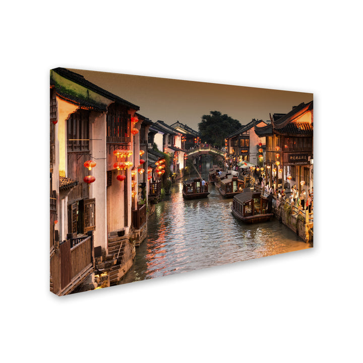 Philippe Hugonnard Water Town Canvas Art 16 x 24 Image 2