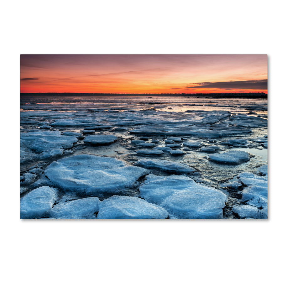 Pierre Leclerc Icy Sunrise 2 Canvas Art 16 x 24 Image 1