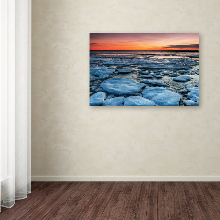 Pierre Leclerc Icy Sunrise 2 Canvas Art 16 x 24 Image 3