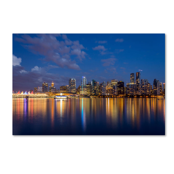 Pierre Leclerc Vancouver Twilight Canvas Art 16 x 24 Image 1