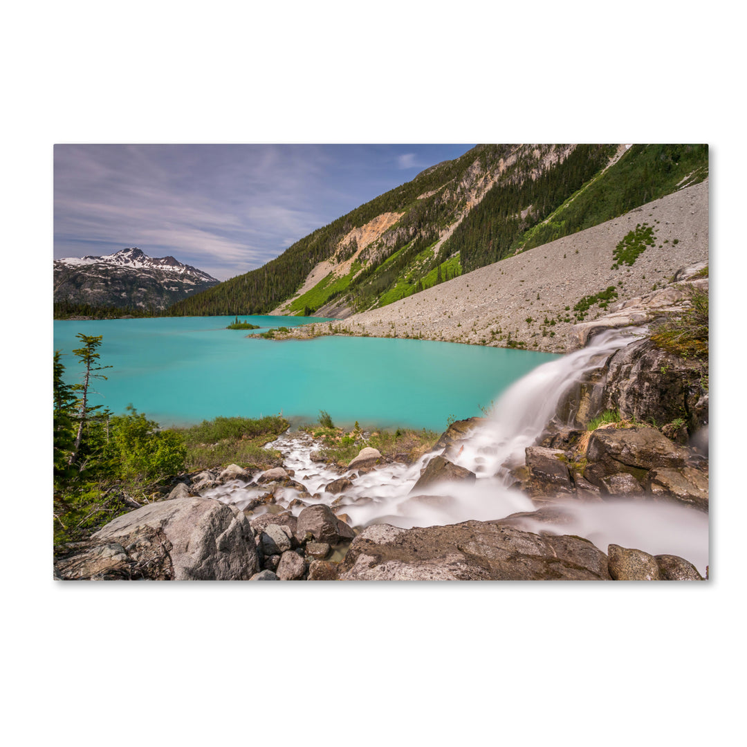 Pierre Leclerc Glacier Waterfall Canvas Art 16 x 24 Image 1