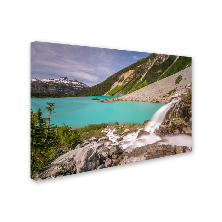 Pierre Leclerc Glacier Waterfall Canvas Art 16 x 24 Image 2