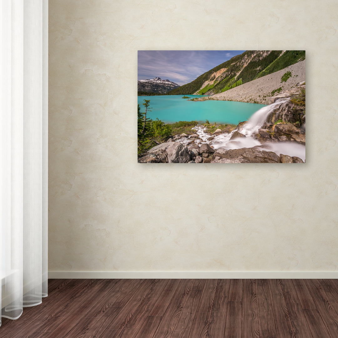 Pierre Leclerc Glacier Waterfall Canvas Art 16 x 24 Image 3