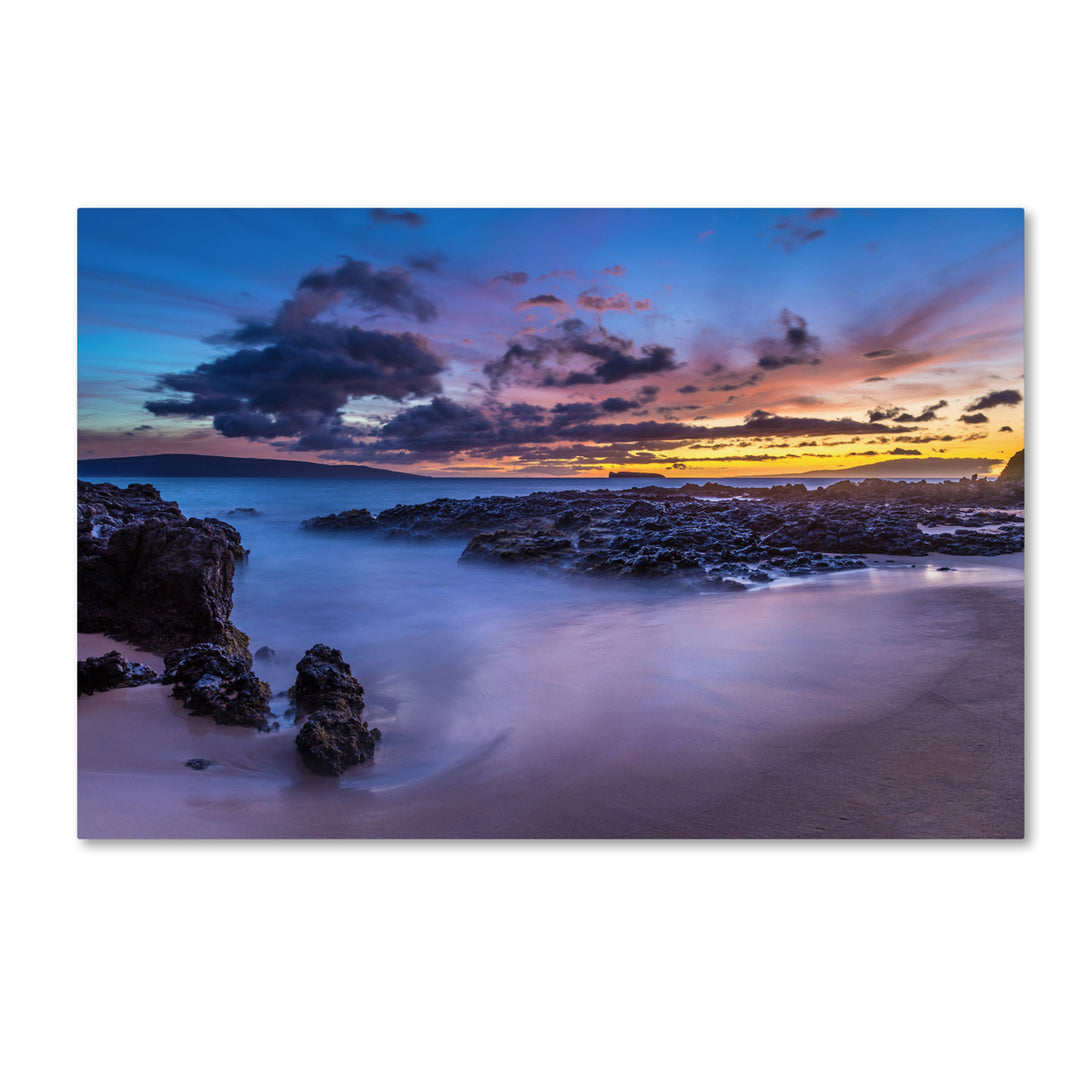 Pierre Leclerc Beach at Dusk Canvas Art 16 x 24 Image 1