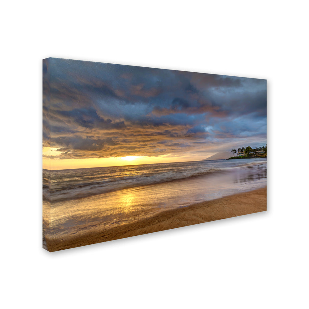 Pierre Leclerc Secret Beach Sunset Canvas Art 16 x 24 Image 2