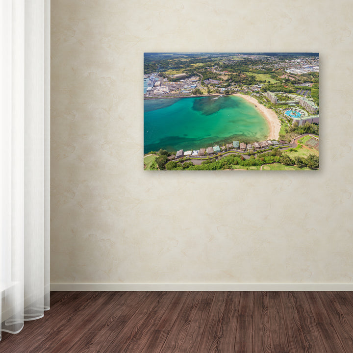 Pierre Leclerc Kalapaki Beach Canvas Art 16 x 24 Image 3