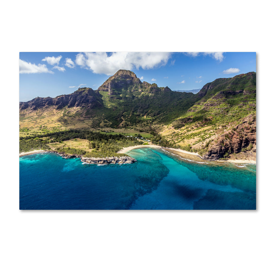 Pierre Leclerc Kauai from the Air Canvas Art 16 x 24 Image 1