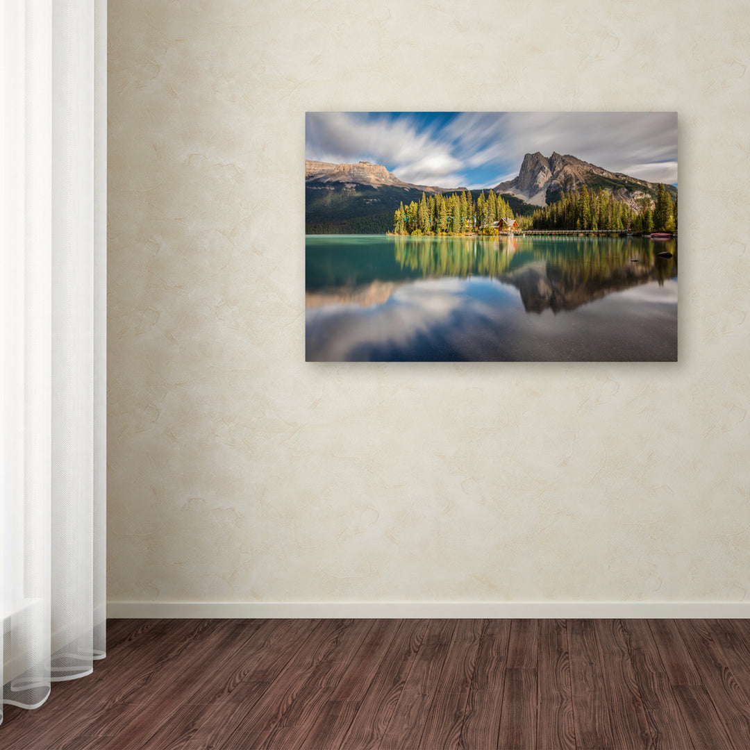 Pierre Leclerc Emerald Lake Dreamscape Canvas Art 16 x 24 Image 3