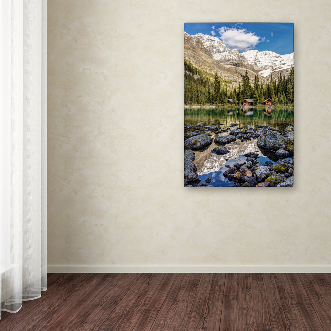 Pierre Leclerc Lake OHara Lodge Canvas Art 16 x 24 Image 3