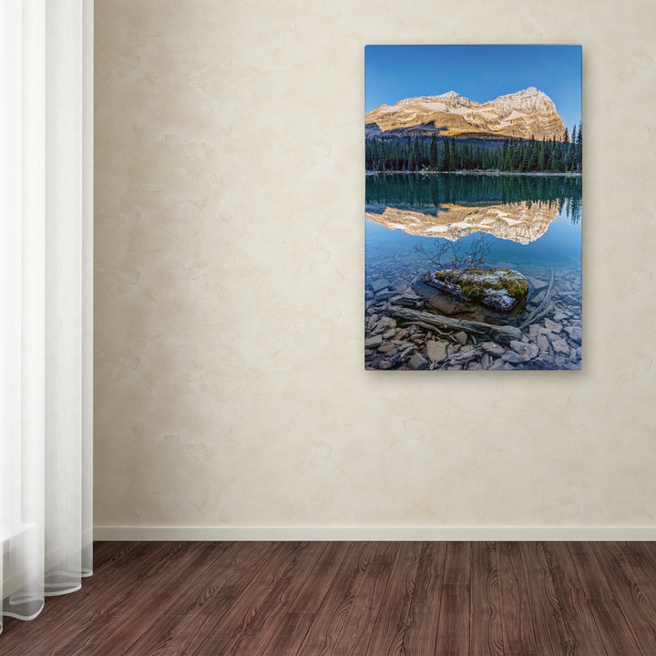 Pierre Leclerc Calm OHara Lake Sunrise Canvas Art 16 x 24 Image 3