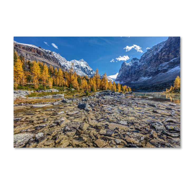 Pierre Leclerc Autumn at the Opabin Plateau Canvas Art 16 x 24 Image 1