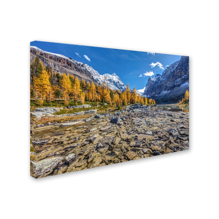 Pierre Leclerc Autumn at the Opabin Plateau Canvas Art 16 x 24 Image 2