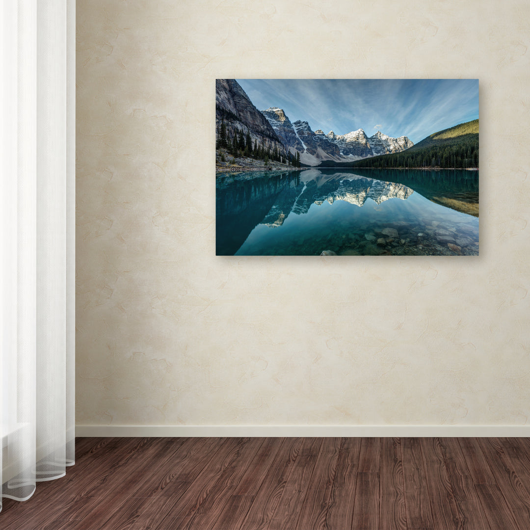 Pierre Leclerc Moraine Lake Reflection Canvas Art 16 x 24 Image 3