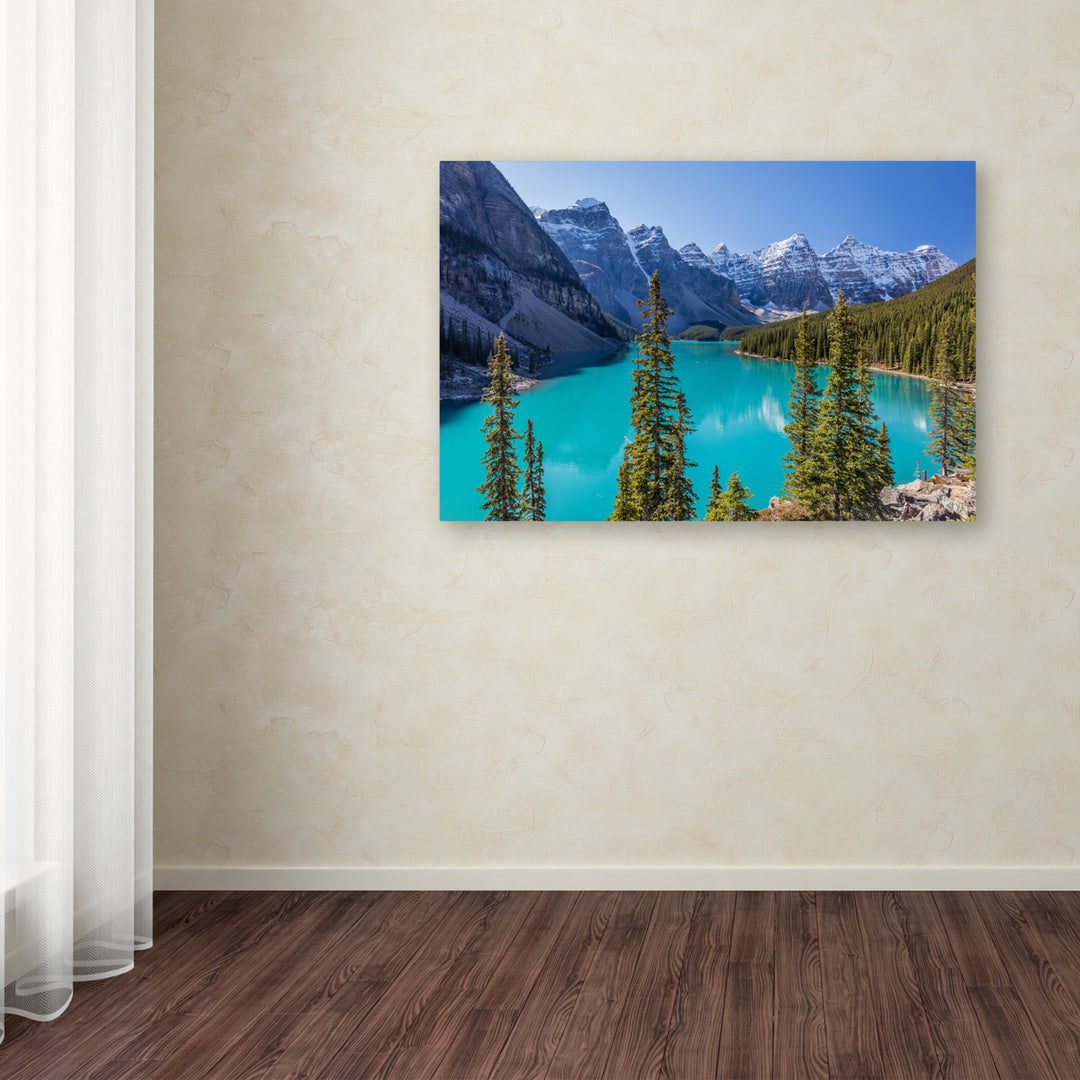 Pierre Leclerc Turquoise Moraine Lake Canvas Art 16 x 24 Image 3