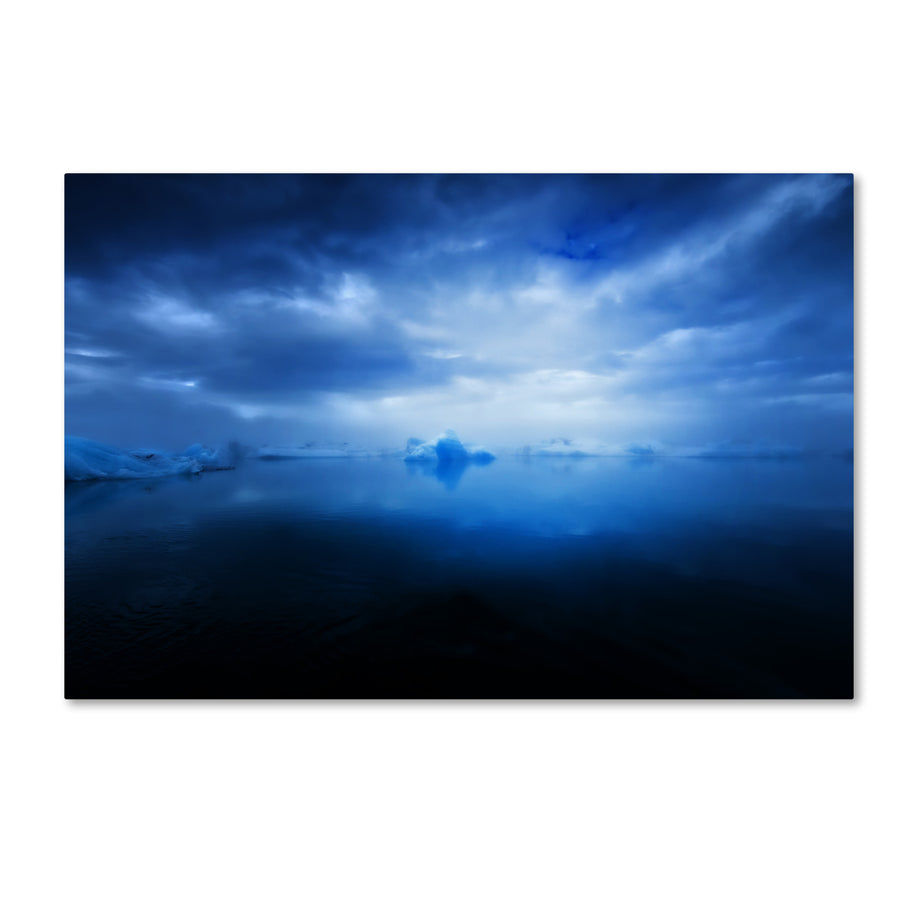 Philippe Sainte-Laudy Blue Ice Canvas Art 16 x 24 Image 1