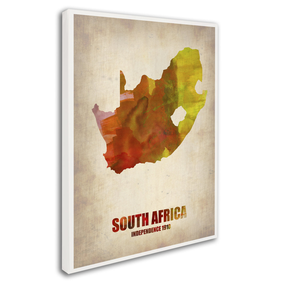 Naxart South Africa Watercolor Map Canvas Art 18 x 24 Image 2