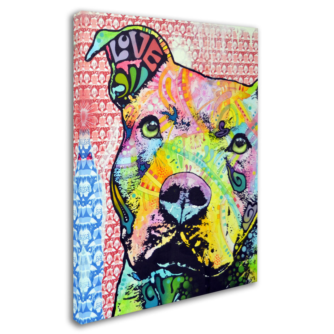 Dean Russo Thoughtful Pitbull II Canvas Art 18 x 24 Image 2