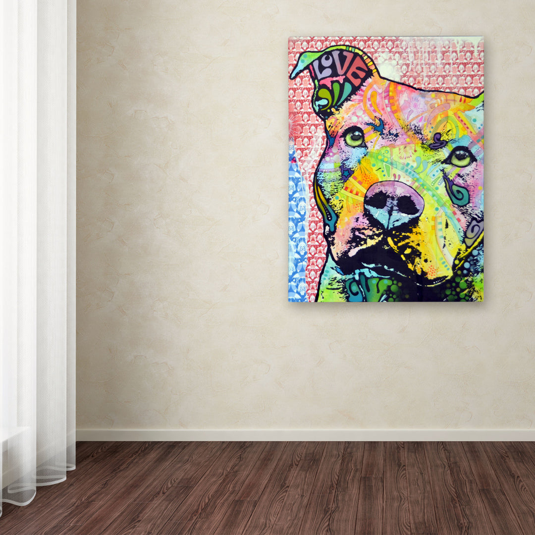 Dean Russo Thoughtful Pitbull II Canvas Art 18 x 24 Image 3