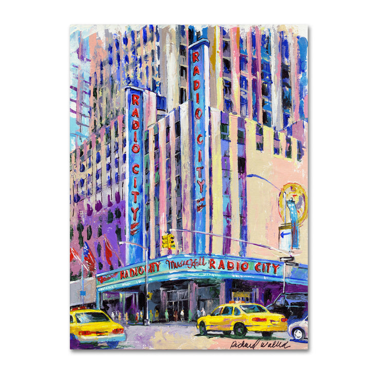 Richard Wallich Radio City Music Hall Canvas Art 18 x 24 Image 1