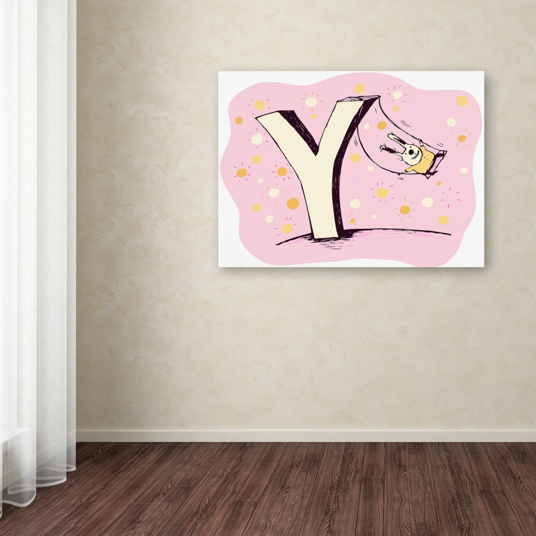 Carla Martell Bunny on Swing Canvas Art 18 x 24 Image 3