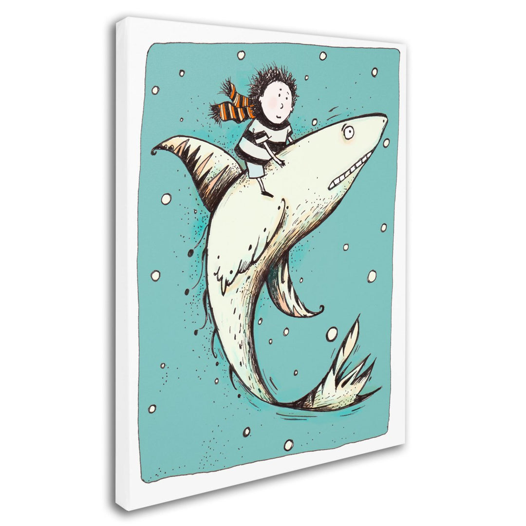 Carla Martell Fish Boy Canvas Art 18 x 24 Image 2