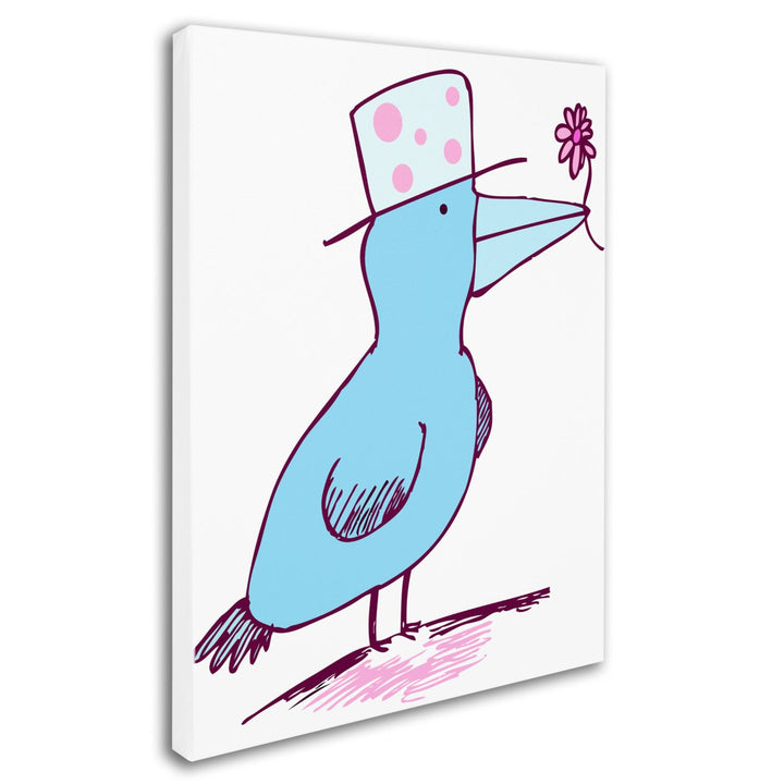 Carla Martell Flower Bird Canvas Art 18 x 24 Image 2