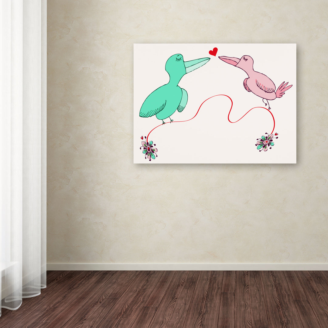 Carla Martell Love Birds Canvas Art 18 x 24 Image 3