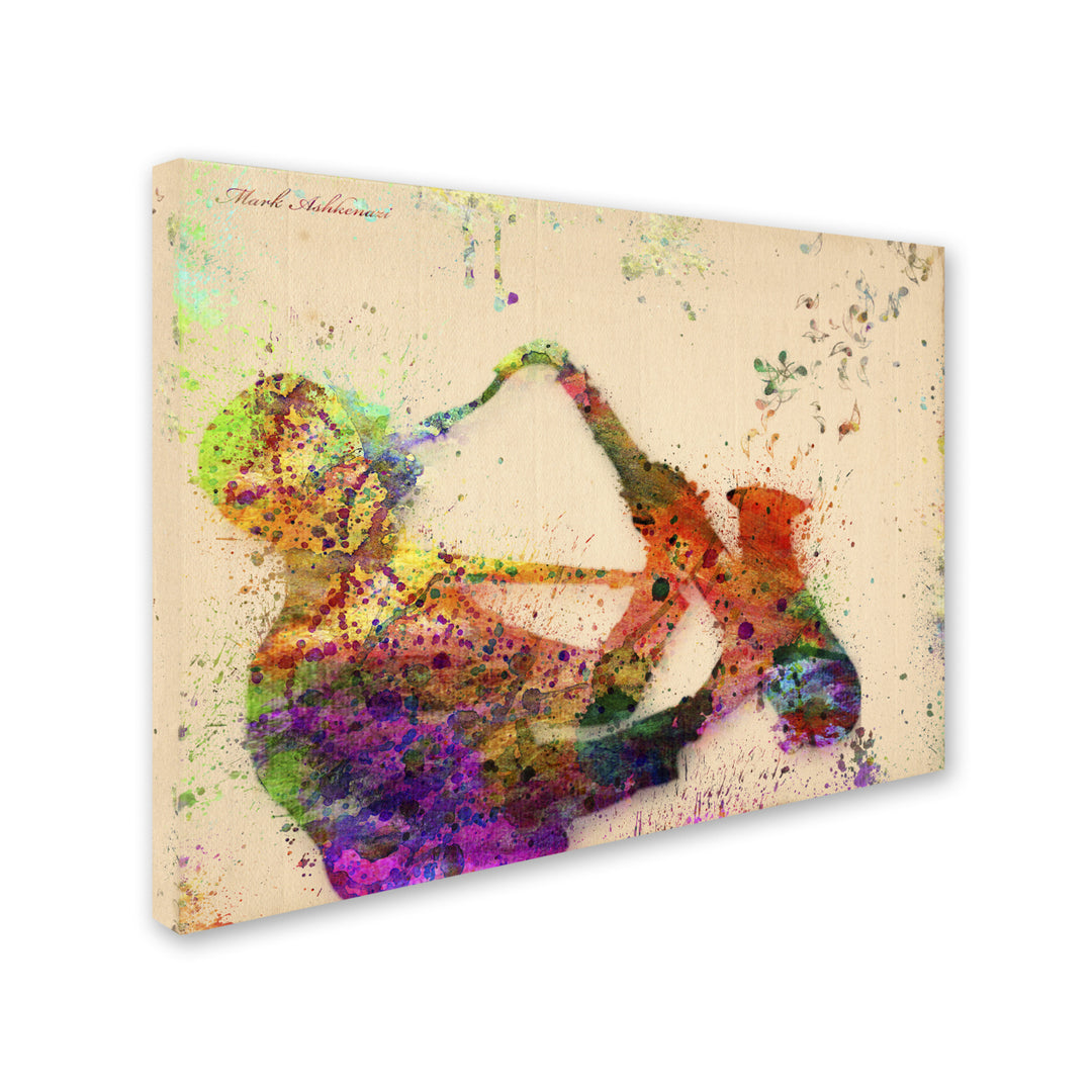 Mark Ashkenazi Saxophone Canvas Art 18 x 24 Image 2