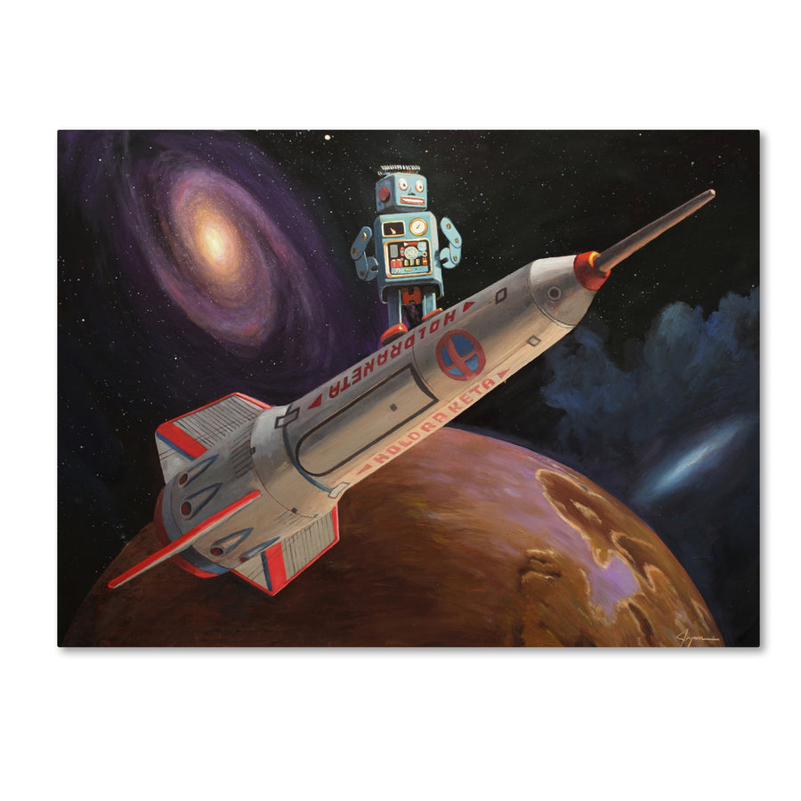 Eric Joyner Rocket Surfer Canvas Art 18 x 24 Image 1