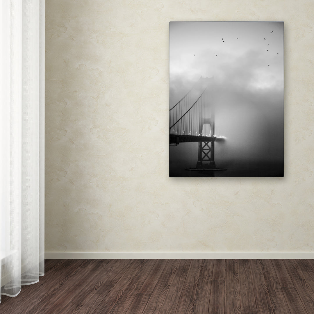 Moises Levy Golden Gate and Birds Canvas Art 18 x 24 Image 3