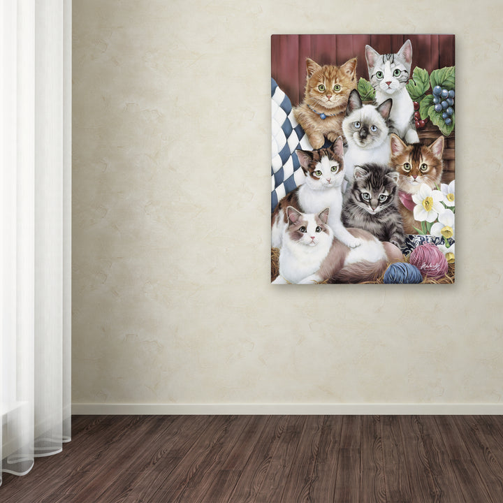 Jenny Newland Cuddly Kittens Canvas Art 18 x 24 Image 3