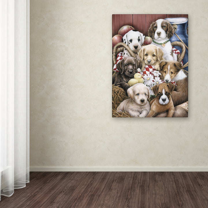 Jenny Newland Puppy Pals Canvas Art 18 x 24 Image 3