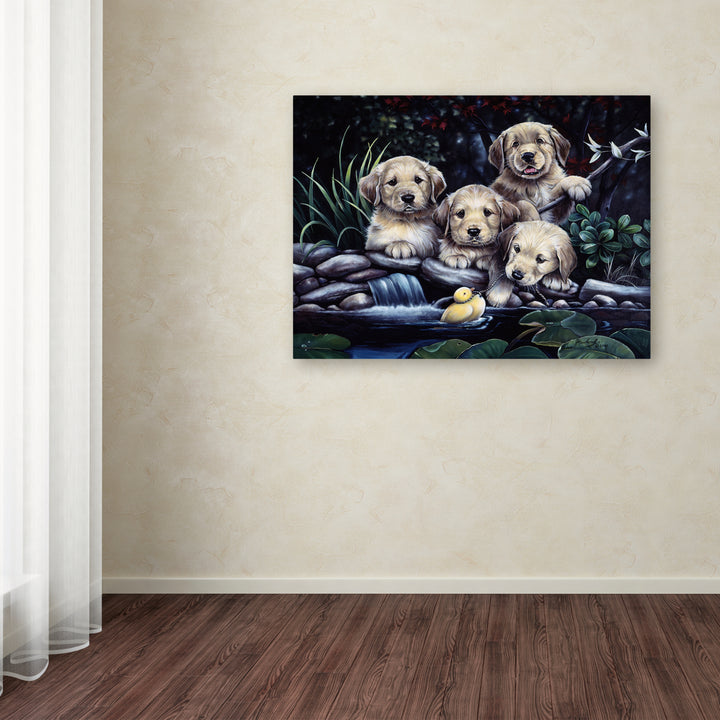 Jenny Newland Puppies To The Rescue Canvas Art 18 x 24 Image 3