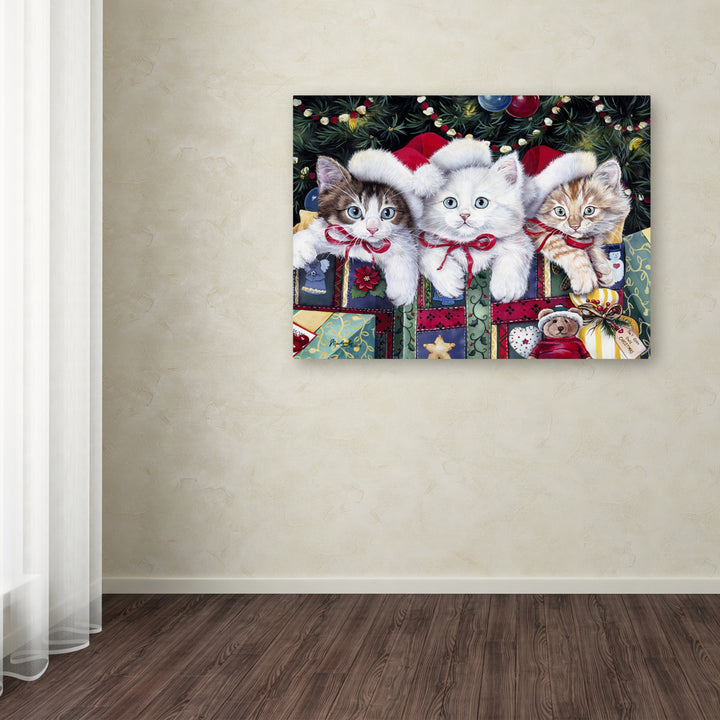 Jenny Newland Meowy Christmas Canvas Art 18 x 24 Image 3