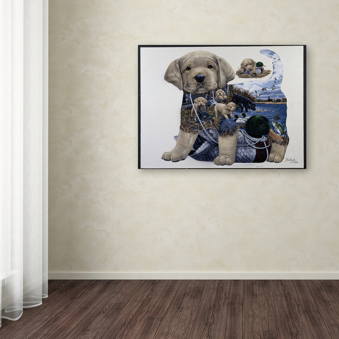 Jenny Newland Puppy Tails Canvas Art 18 x 24 Image 3