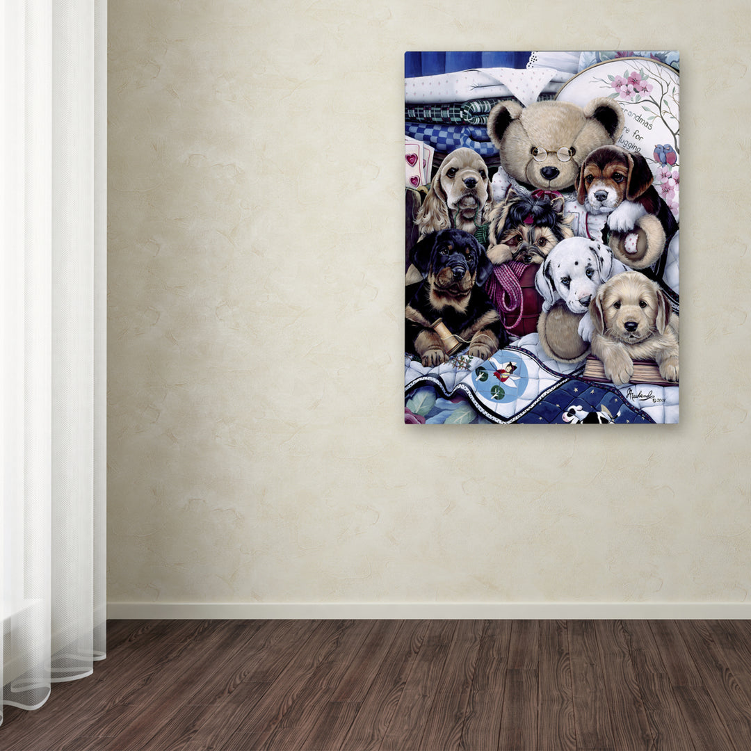 Jenny Newland Puppy Party Canvas Art 18 x 24 Image 3