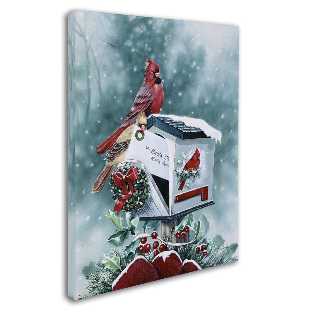 Jenny Newland Christmas Cardinals Canvas Art 18 x 24 Image 2