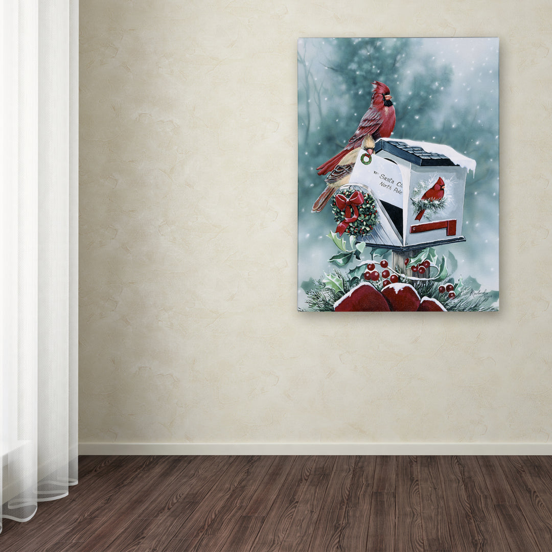 Jenny Newland Christmas Cardinals Canvas Art 18 x 24 Image 3