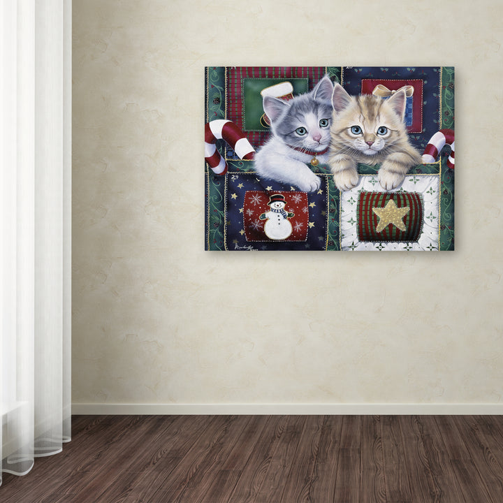 Jenny Newland Christmas Calendar Kittens Canvas Art 18 x 24 Image 3